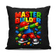 Master builder - czarna poduszka na prezent