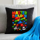 Master builder - czarna poduszka na prezent