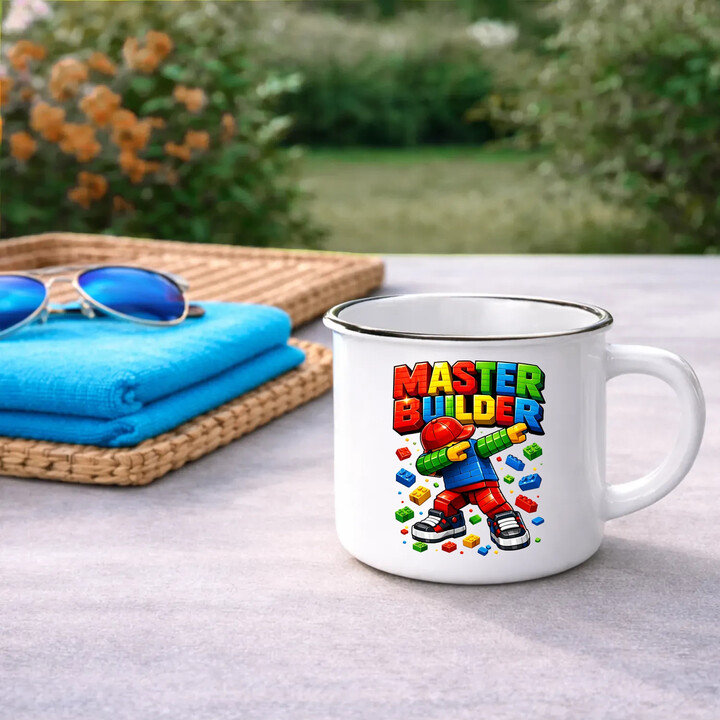 Master builder - kubek emaliowany na prezent