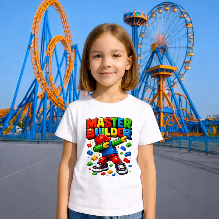 Master builder - dziecięca koszulka na prezent