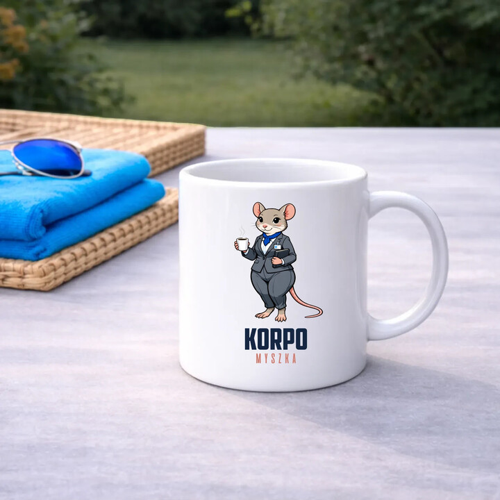 Korpo-myszka - kubek na prezent