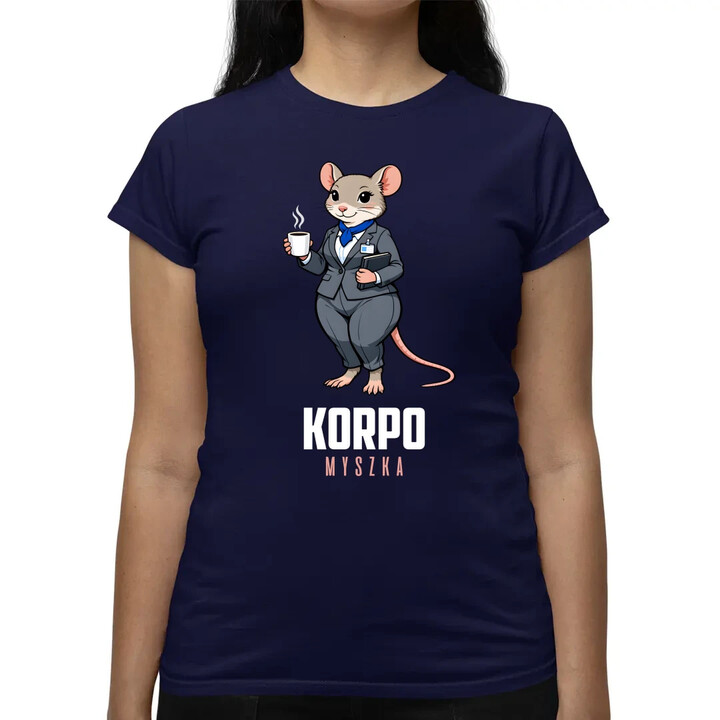 Korpo-myszka - damska koszulka na prezent
