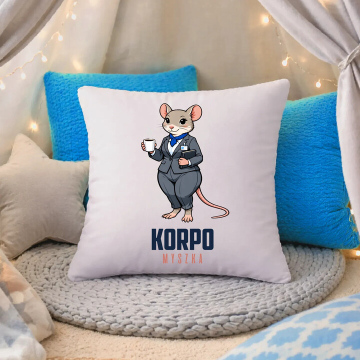 Korpo-myszka - poduszka na prezent