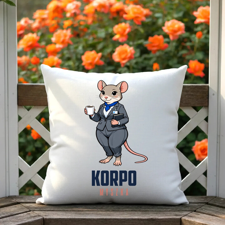 Korpo-myszka - poduszka na prezent