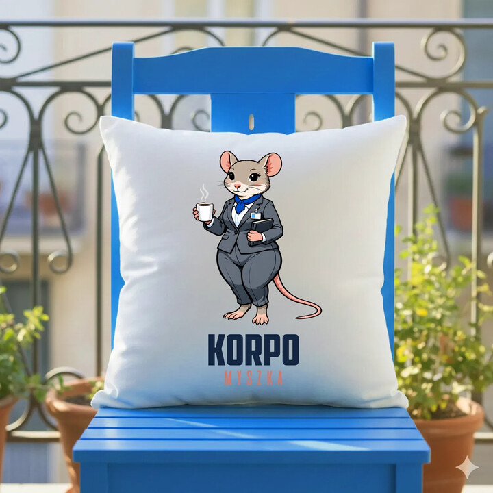 Korpo-myszka - poduszka na prezent