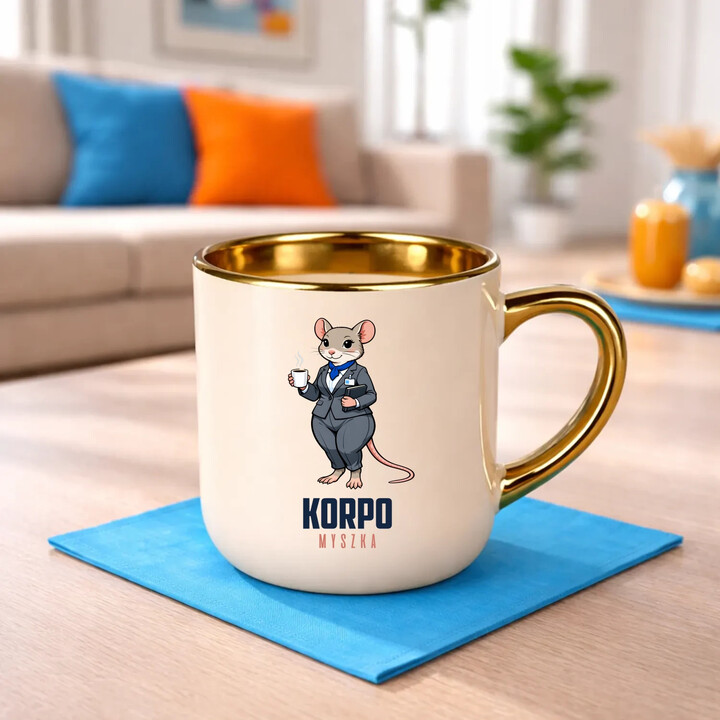 Korpo-myszka - elegancki kubek na prezent