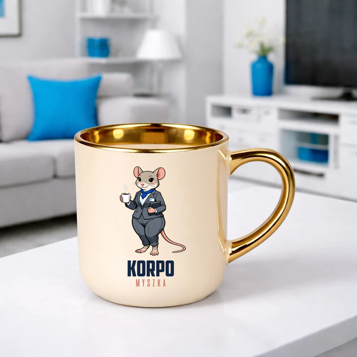 Korpo-myszka - elegancki kubek na prezent