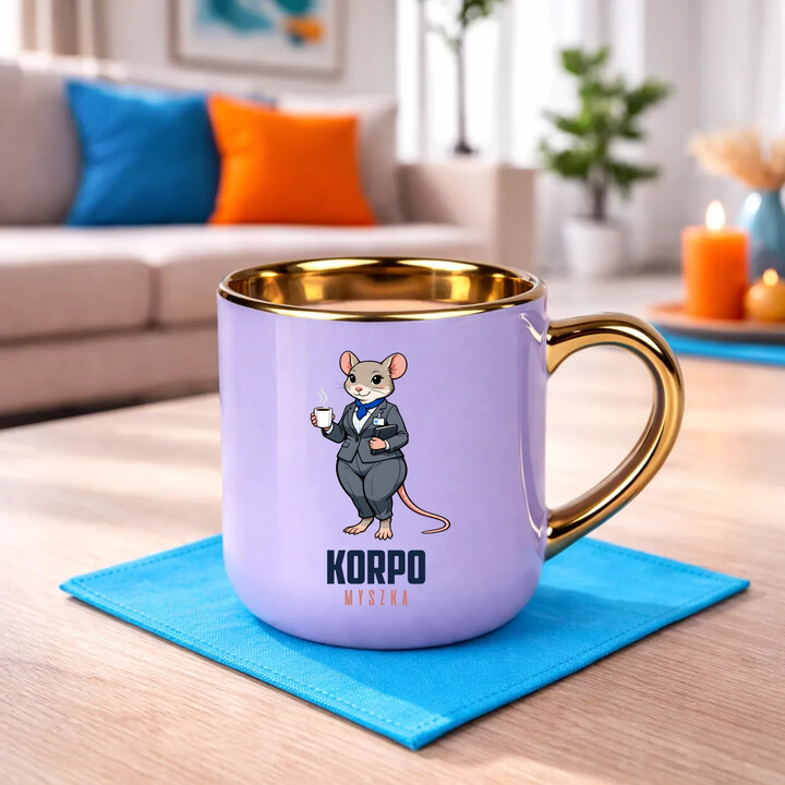Korpo-myszka - elegancki kubek na prezent