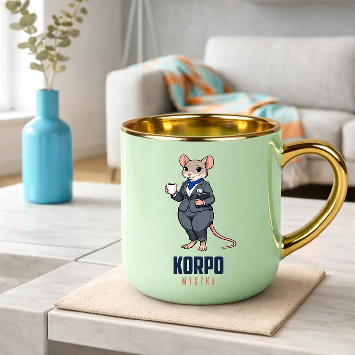 Korpo-myszka - elegancki kubek na prezent