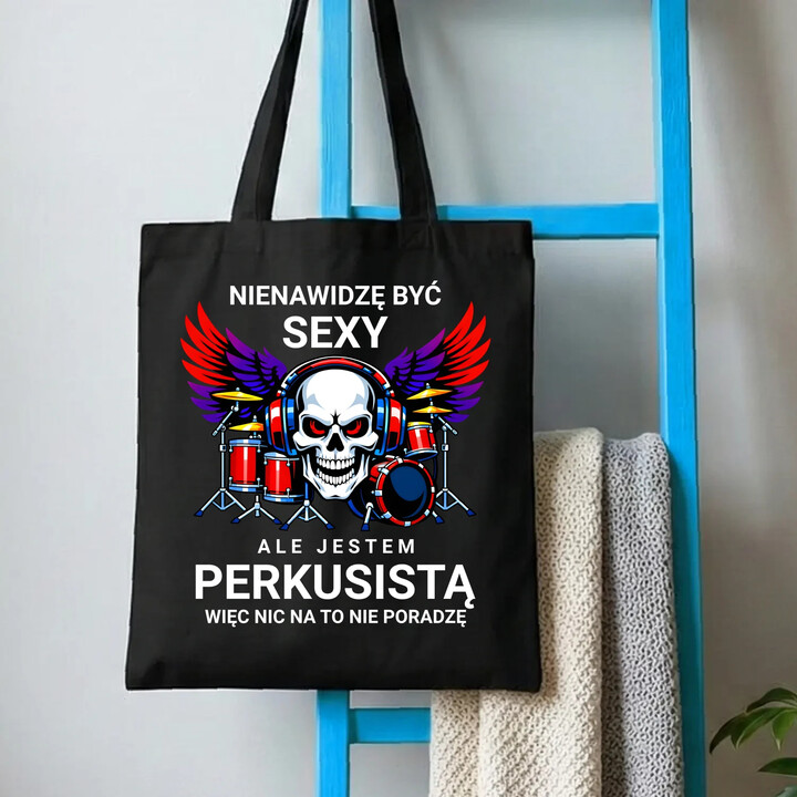 Nienawidzę być sexy, ale jestem perkusistą - torba na prezent