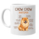 Chow chow - anatomia - kubek na prezent