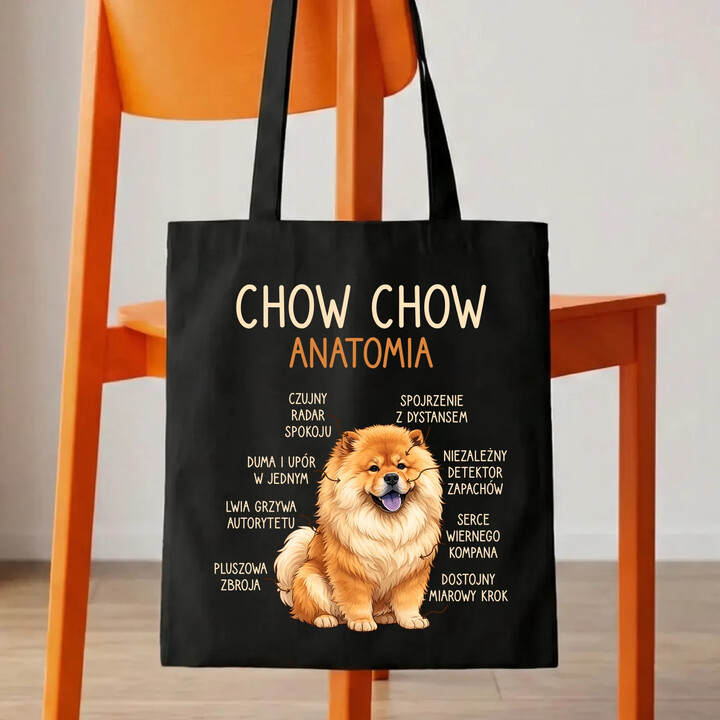 Chow chow - anatomia - torba na prezent