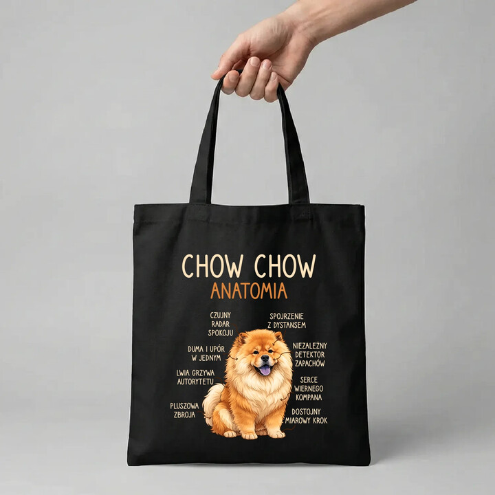 Chow chow - anatomia - torba na prezent