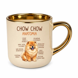Chow chow - anatomia - elegancki kubek na prezent