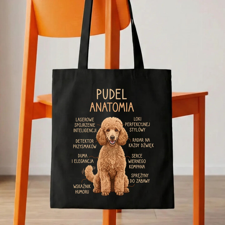 Pudel - anatomia - torba na prezent