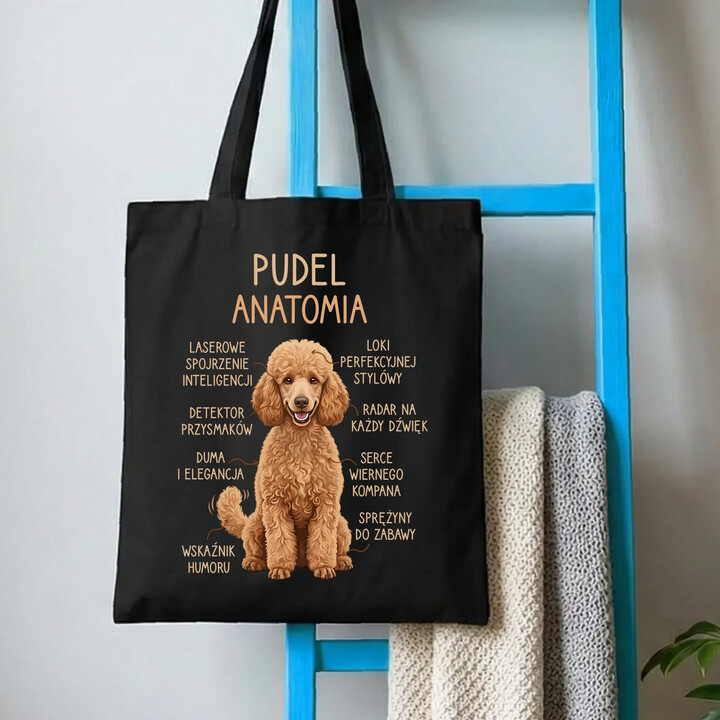 Pudel - anatomia - torba na prezent