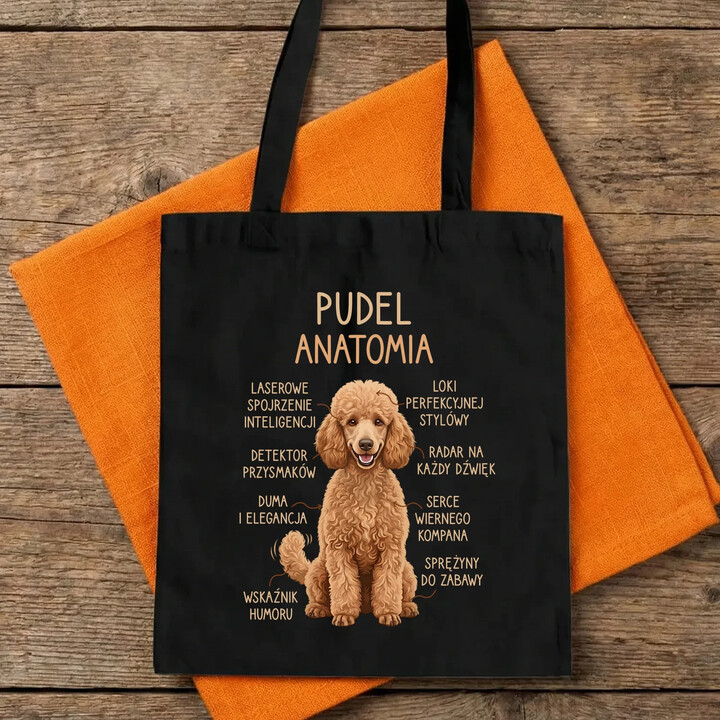 Pudel - anatomia - torba na prezent
