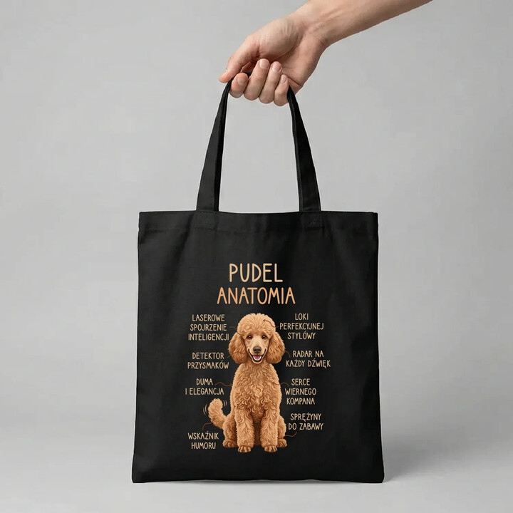 Pudel - anatomia - torba na prezent