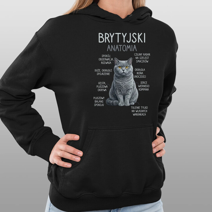 Brytyjski - anatomia - damska bluza na prezent