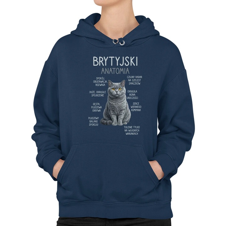Brytyjski - anatomia - damska bluza na prezent