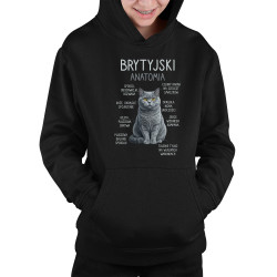 Brytyjski - anatomia - dziecięca bluza na prezent