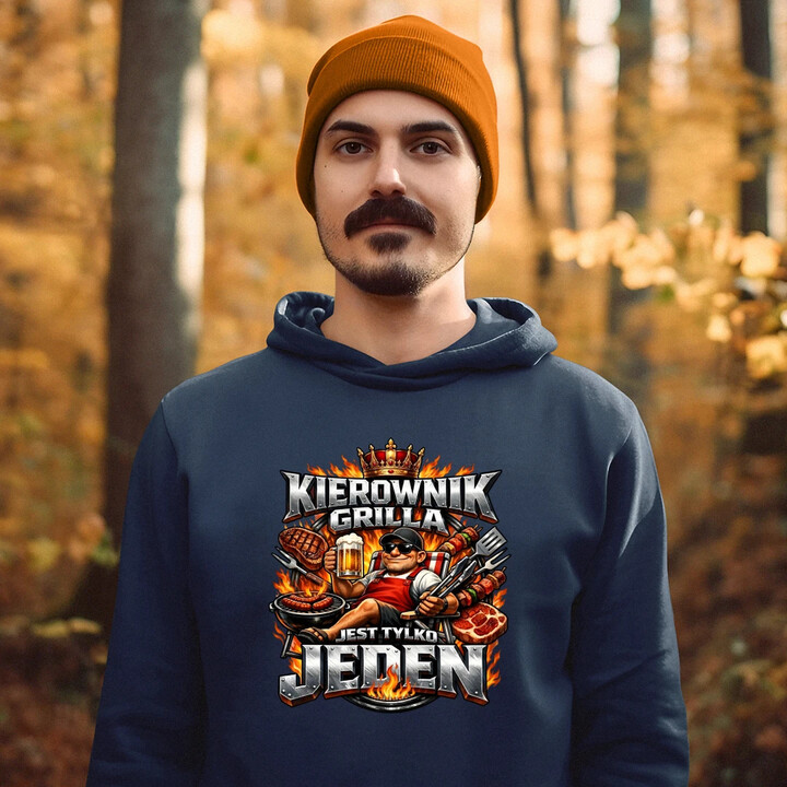 Kierownik grilla jest tylko jeden - męska bluza na prezent
