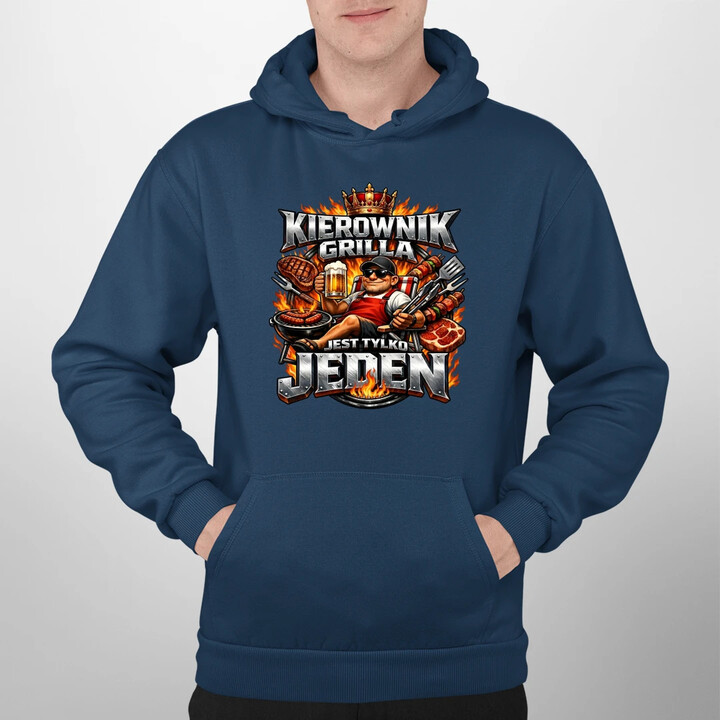 Kierownik grilla jest tylko jeden - męska bluza na prezent