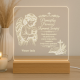 Pamiątka Pierwszej Komunii Świętej - wstaw imię - Lampka led z grawerem - produkt personalizowany