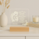 Pamiątka Pierwszej Komunii Świętej - wstaw imię - Lampka led z grawerem - produkt personalizowany