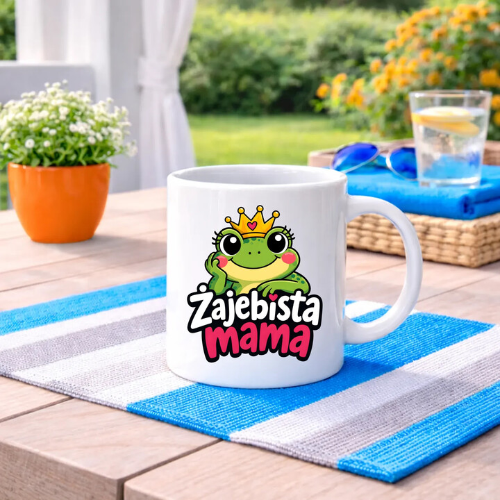 Żajebista mama v3 - kubek na prezent