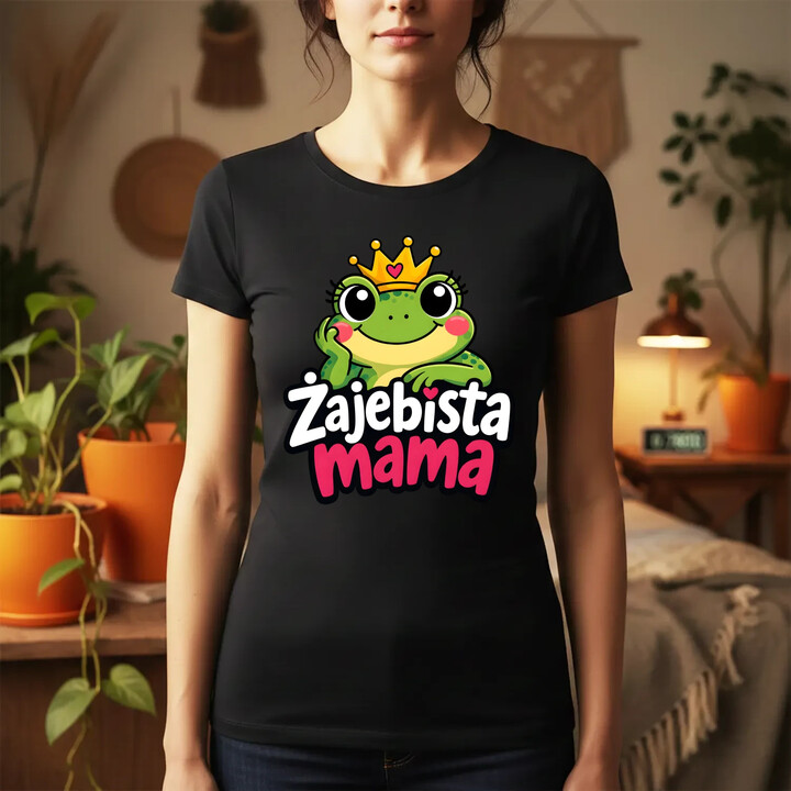 Żajebista mama v3 - damska koszulka na prezent