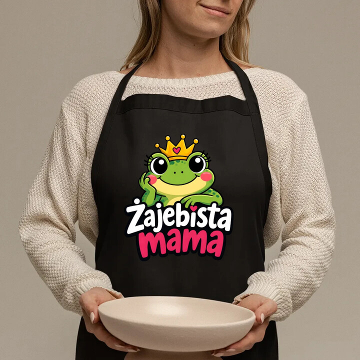 Żajebista mama v3 - fartuch na prezent