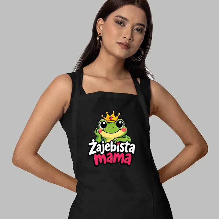 Żajebista mama v3 - fartuch na prezent