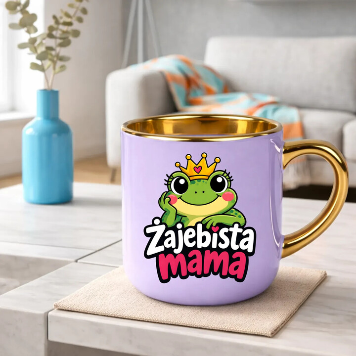 Żajebista mama v3 - kubek elegancki na prezent
