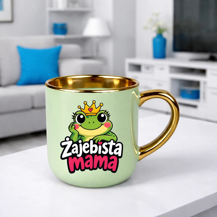 Żajebista mama v3 - kubek elegancki na prezent