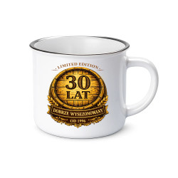 Limited edition 30 lat - dobrze wysezonowany - od 1996 - kubek emaliowany na prezent