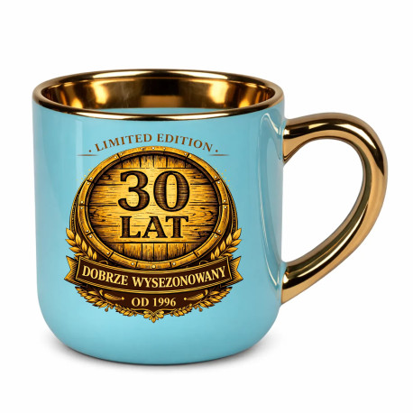 Limited edition 30 lat - dobrze wysezonowany - od 1996 - kubek elegancki na prezent