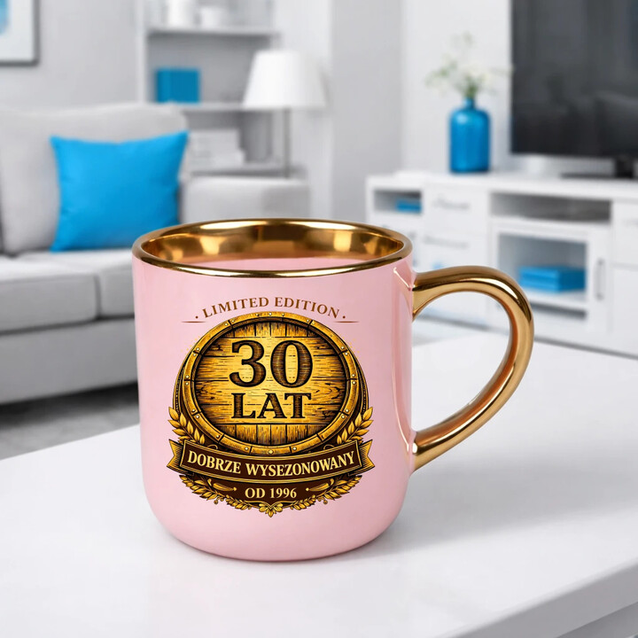 Limited edition 30 lat - dobrze wysezonowany - od 1996 - kubek elegancki na prezent