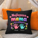 Najlepsza mama jest zaklepana + imiona - czarna poduszka na prezent - produkt personalizowany