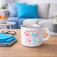 Najlepsza mama jest zaklepana + imiona - kubek emaliowany na prezent - produkt personalizowany