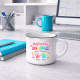 Najlepsza mama jest zaklepana + imiona - kubek emaliowany na prezent - produkt personalizowany