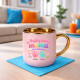 Najlepsza mama jest zaklepana + imiona - kubek elegancki na prezent - produkt personalizowany