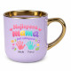 Najlepsza mama jest zaklepana + imiona - kubek elegancki na prezent - produkt personalizowany