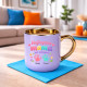 Najlepsza mama jest zaklepana + imiona - kubek elegancki na prezent - produkt personalizowany