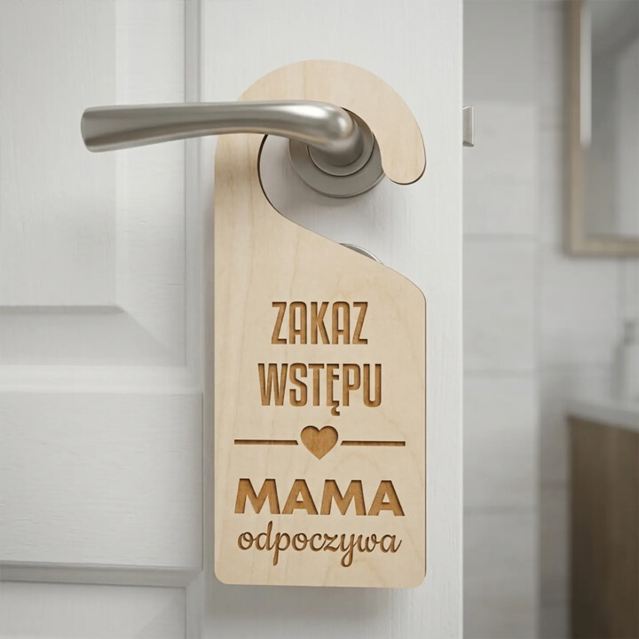 Zestaw prezentowy dla mamy - mama odpoczywa - ręcznik, kubek i zawieszka