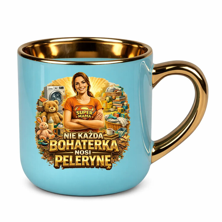 Nie każda bohaterka nosi pelerynę - Mama - kubek elegancki na prezent