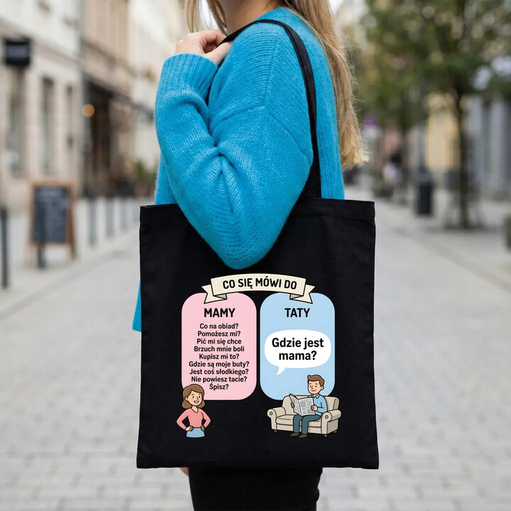 Co się mówi do mamy - torba na prezent