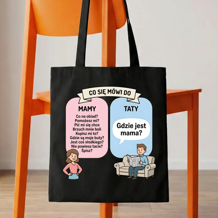 Co się mówi do mamy - torba na prezent