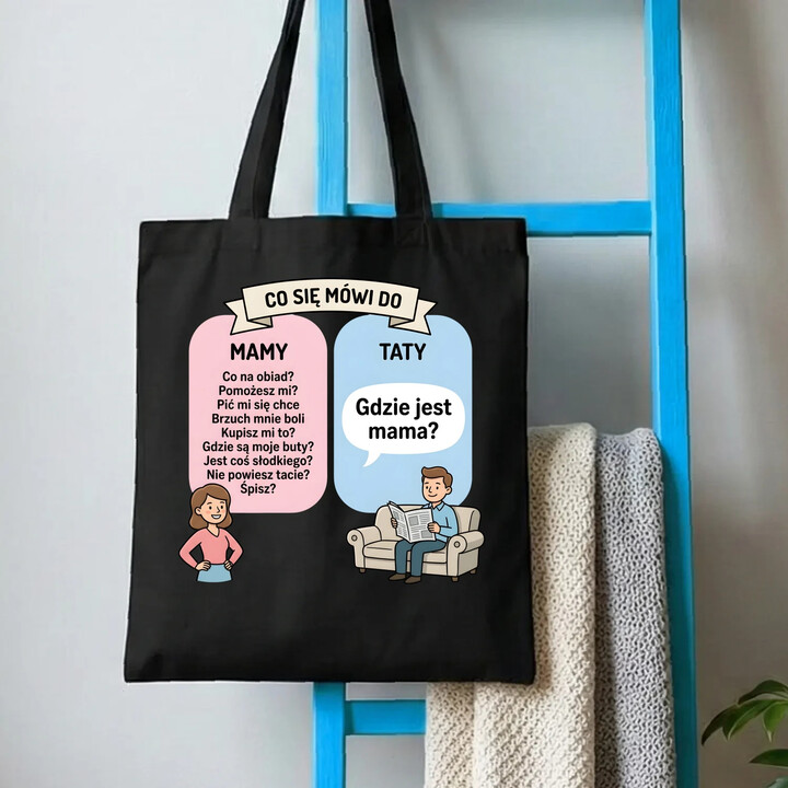 Co się mówi do mamy - torba na prezent