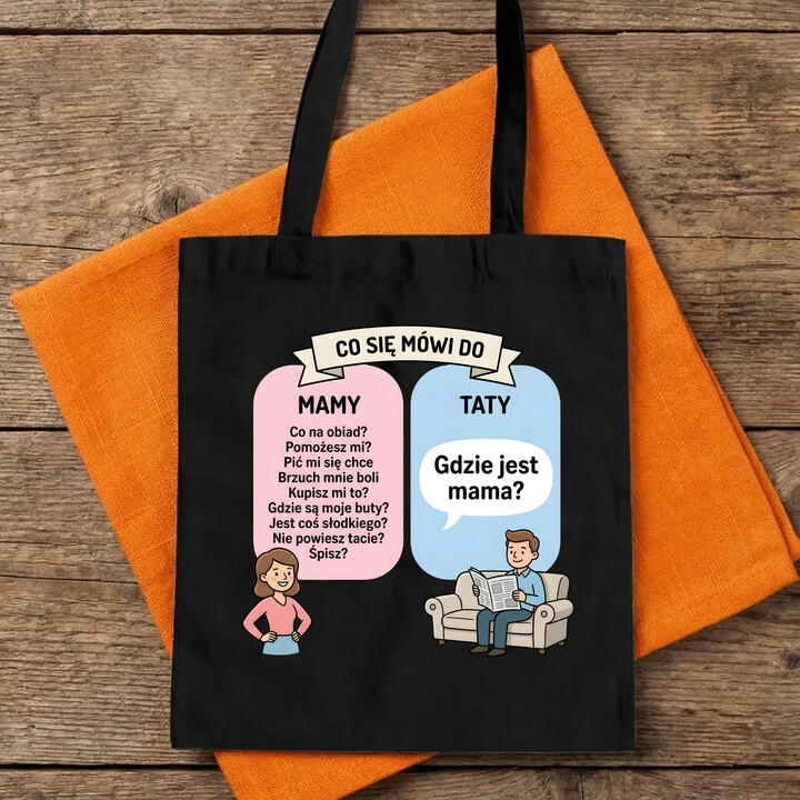 Co się mówi do mamy - torba na prezent